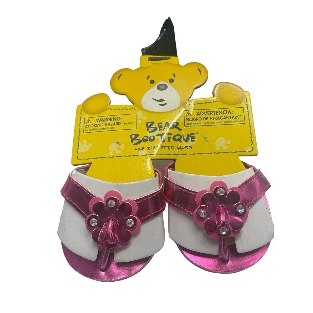 Lot of 6 Pairs Of Build A Bear BAB Shoes Sneakers Boots Sandals Slippers